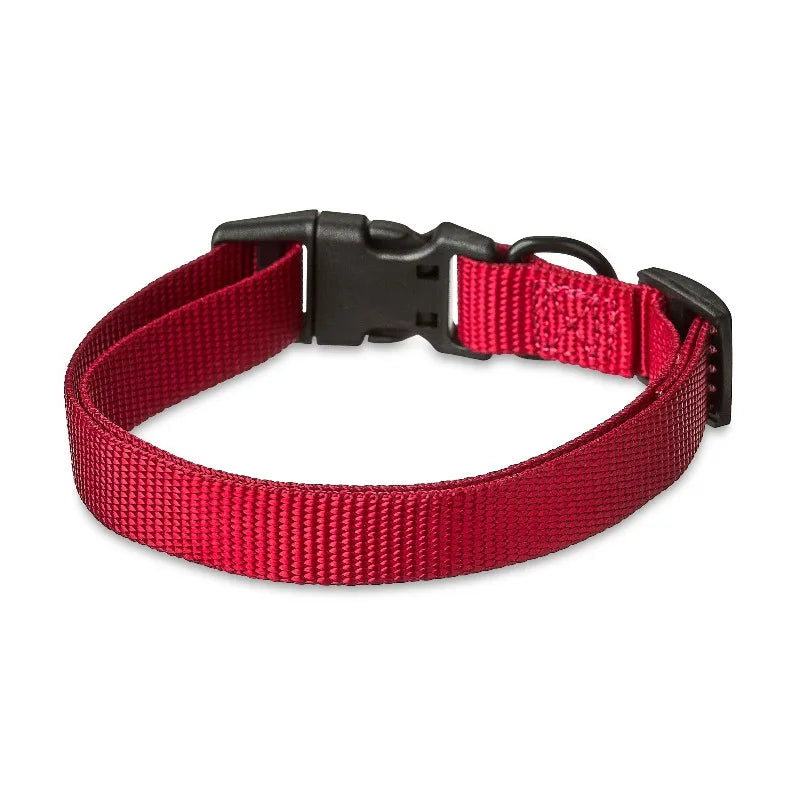 Solid Polyester Adjustable Dog Collar