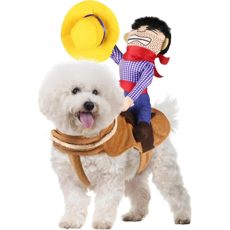 Cowboy Costume Dog Cowboy Rider Halloween Costume