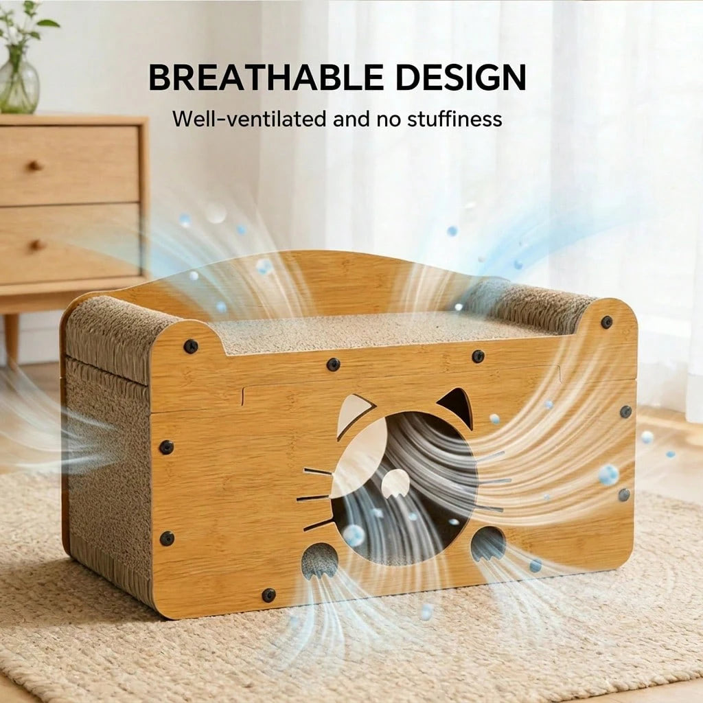 Cat Scratching Post Multi-Functional 2-In-1