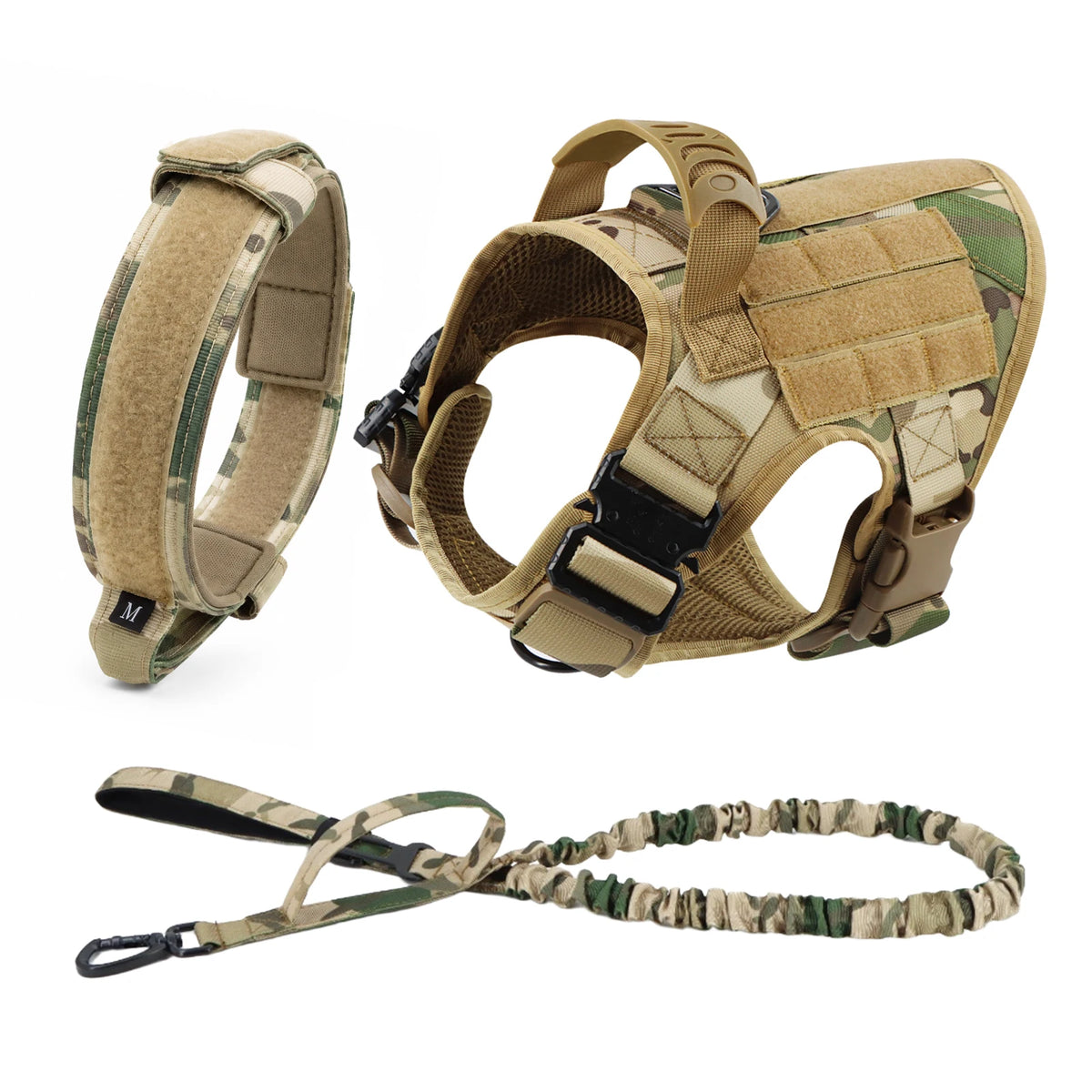 Large Dog Harness And Leash Set And Collar For Medium/ Large Dogs
