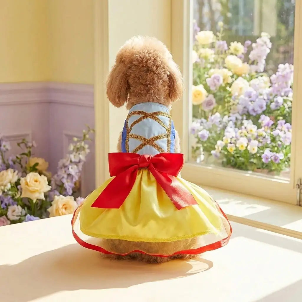 Snow Dog Costume - Christmas Princess Puppy Dress