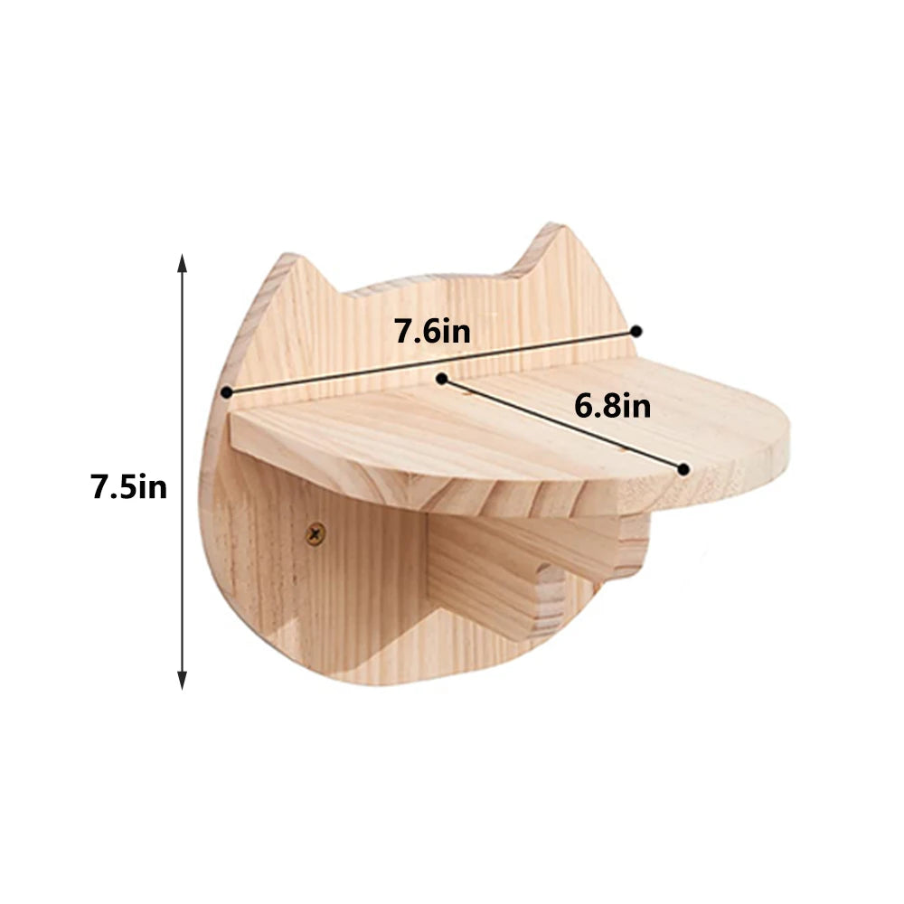 Wall Mounted Cat Shelves Set Moon Shape Hammock Star Perches