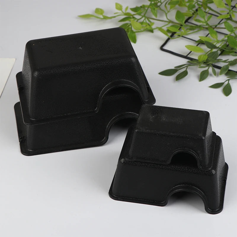 NEW Reptile and Small Animal Hideaway Enclosure - Black Ventilation Hiding Cave