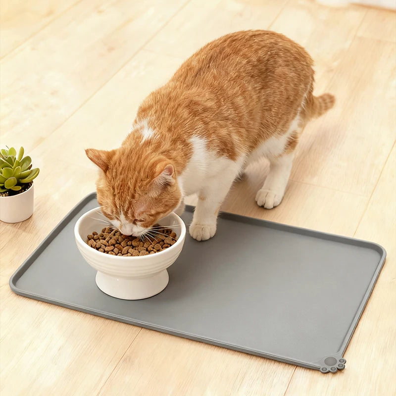 Pet Feeding Mat to Prevent Spills Easy to Clean