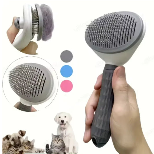 Pet Self Cleaning Hair Remover Brush For De-matting