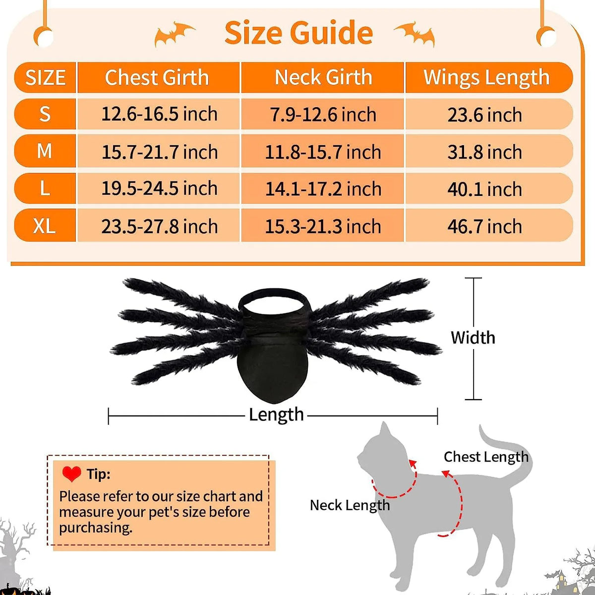 LED Light Up Funny Glowing Spider Dog Halloween Costume
