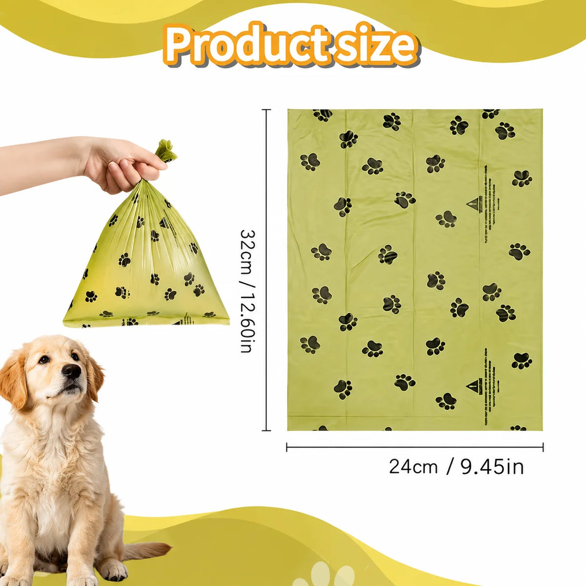 15 Rolls / 300 Pet Waste Bags – Thick, Leak-Proof Dog & Cat Poop Bags