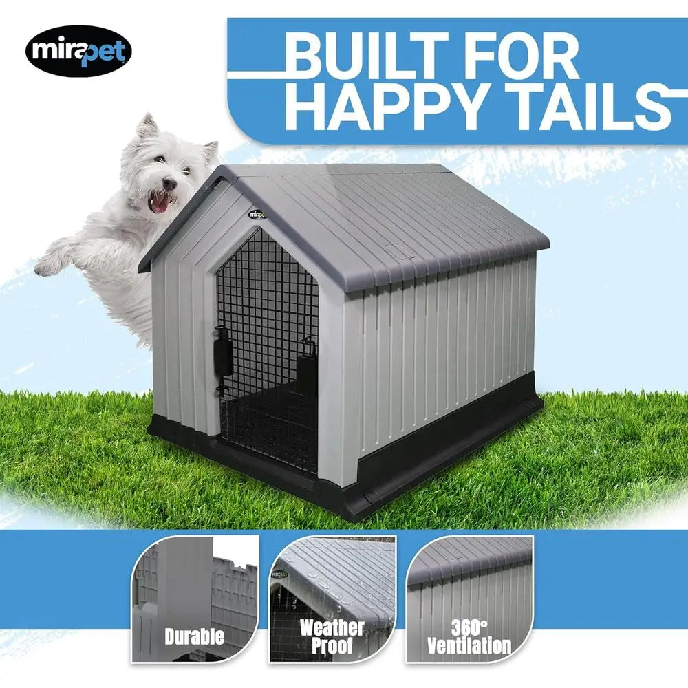 Durable Waterproo Plastic Dog House or Small to Large Sized Dogs