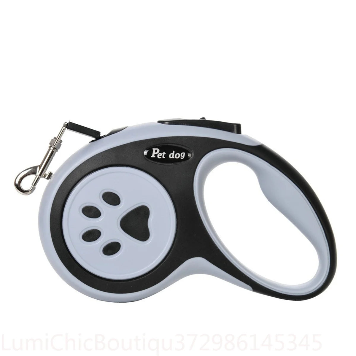Strong Retractable Nylon Paw‑Style Dog Leash