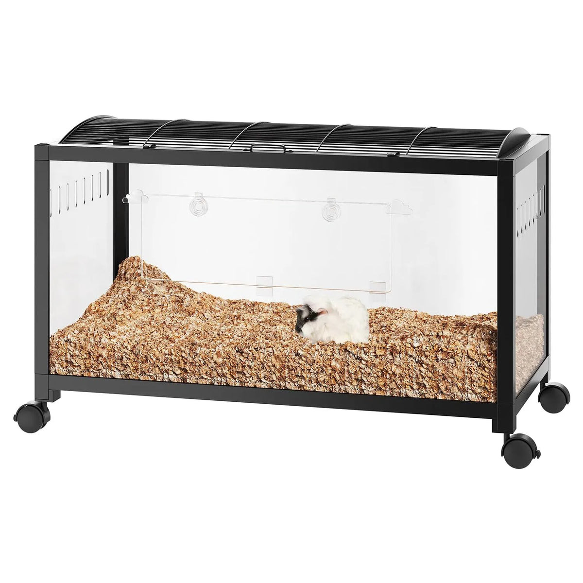 Large Cage, 3-Tier with Running Wheel, Water Bottle, Food Bowl, Ramps