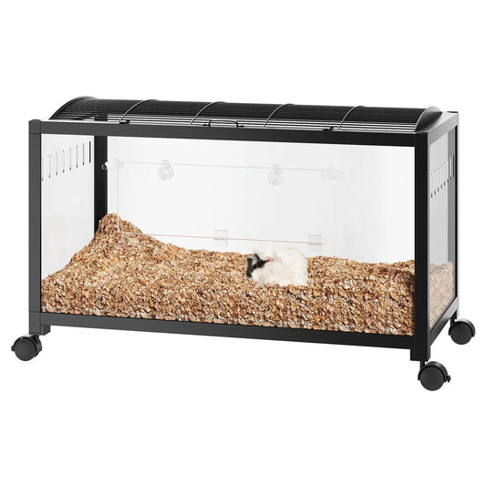 Large Cage, 3-Tier with Running Wheel, Water Bottle, Food Bowl, Ramps