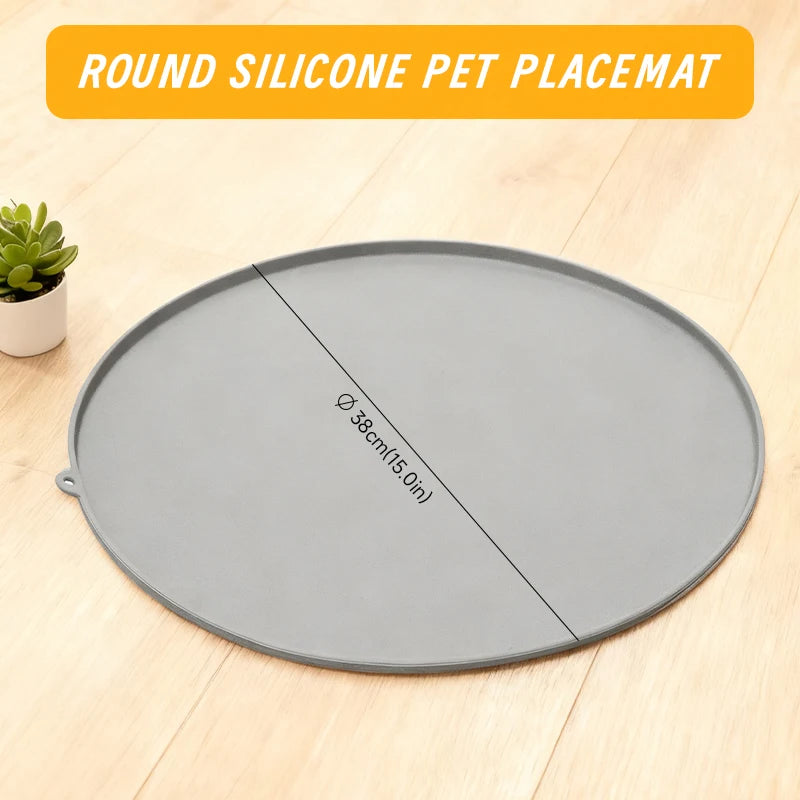 Pet Feeding Mat to Prevent Spills Easy to Clean