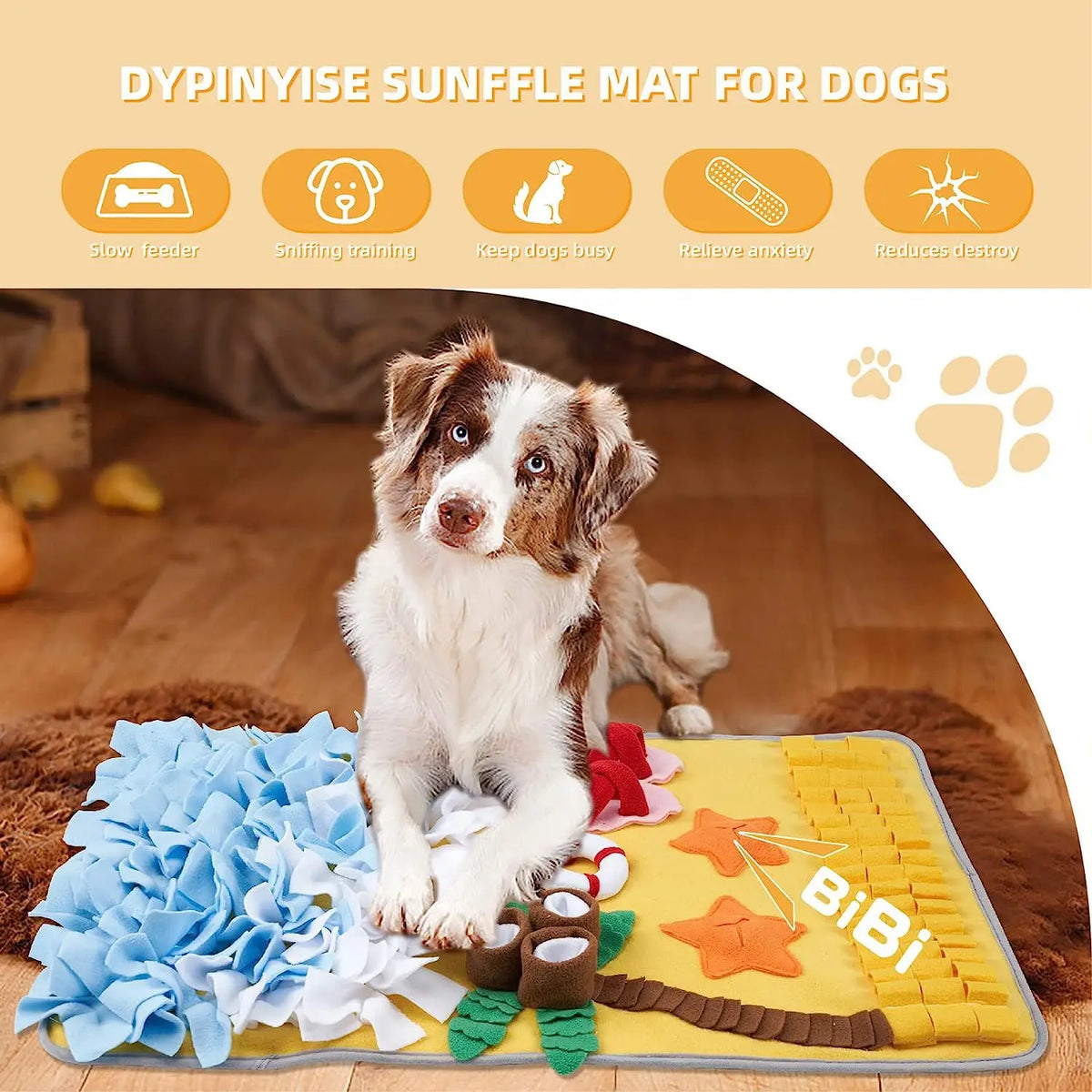 New Pet Sniffing Mat Dog -Training Hidden Food Blanket