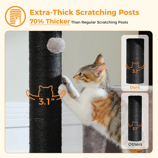 Heavy Duty  - Large Cat Tree with Thick Scratching Posts
