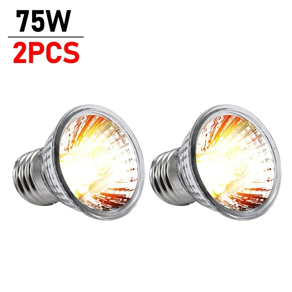 5/1PCS UVB Reptile Heating Lamp Bulb,  High Quality Sunlamp for Amphibians 25/50/75W