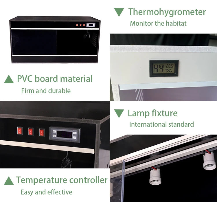Simple Style 4x2x2 Flat Pack Temperature Control Enclosure for Reptiles