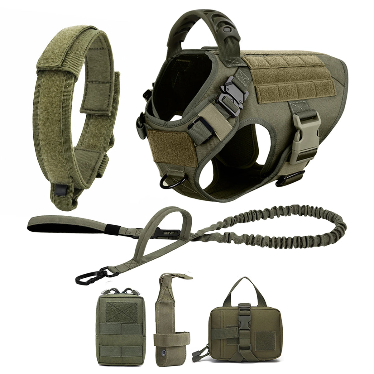 Large Dog Harness And Leash Set And Collar For Medium/ Large Dogs
