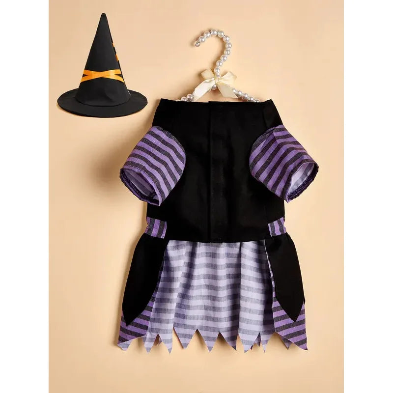 Halloween Pet Witch Costume Fancy Dress