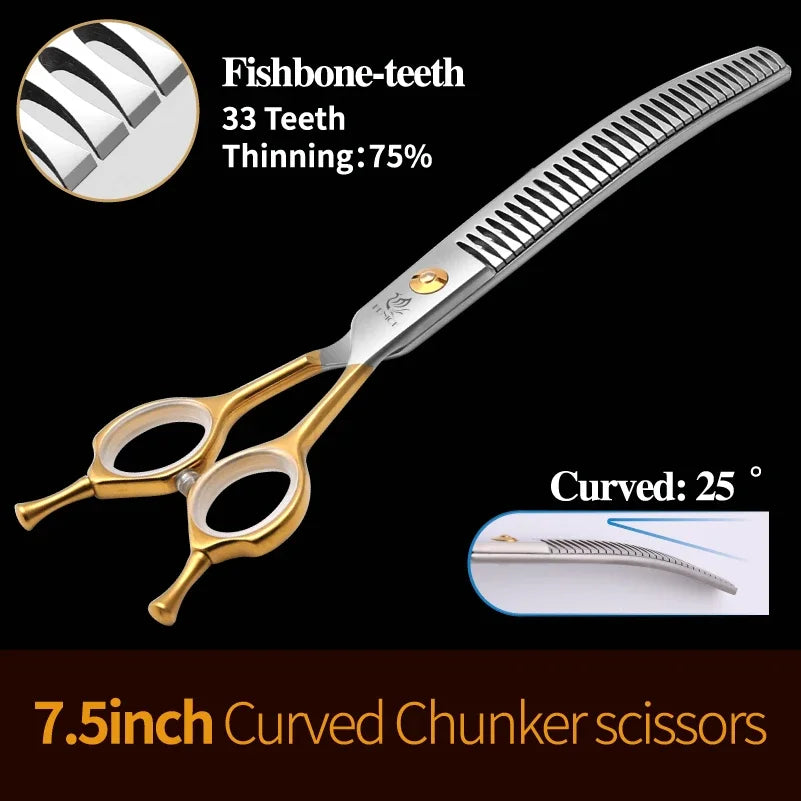 Fenice 6.5/6.75/7.0/7.5 inch Professional Dog Grooming Scissors for  Cutting -  Thinning - Shears