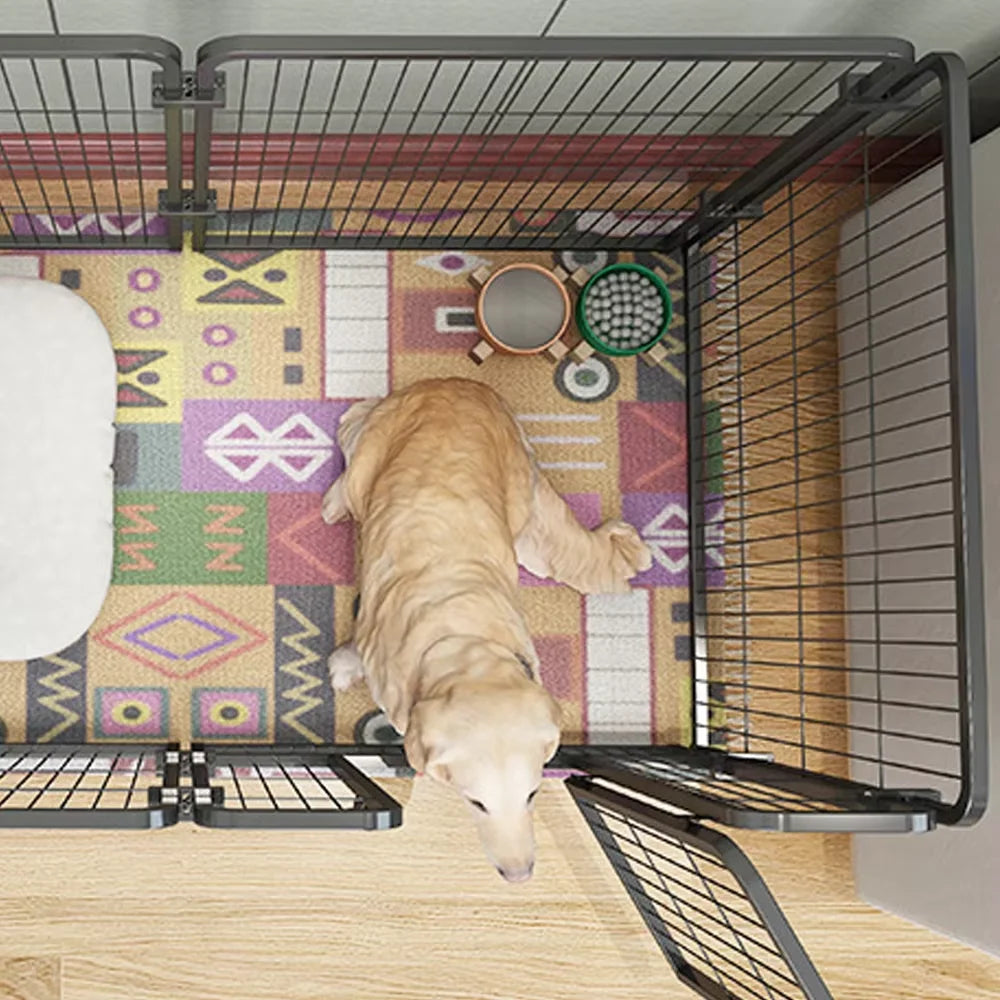 Heavy Duty Cage - 6 Panel Fence - Playpen Foldable Kennel