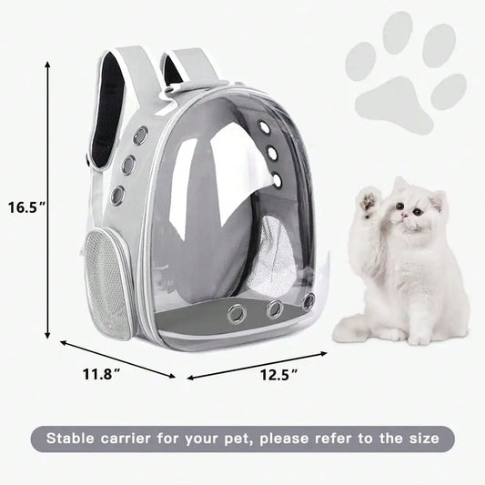 Pet Bubble Backpack, Small Space Pet Travel Bag, Waterproof And Breathable Pet Harness Approved By The Airlines, Suitable For Travel, Hiking, Walking And Outdoor Use