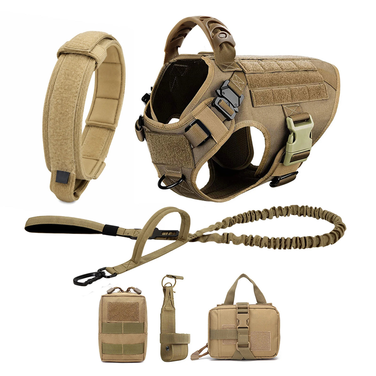 Large Dog Harness And Leash Set And Collar For Medium/ Large Dogs