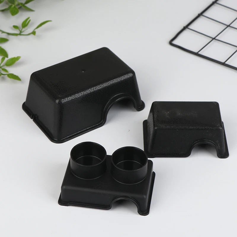 NEW Reptile and Small Animal Hideaway Enclosure - Black Ventilation Hiding Cave