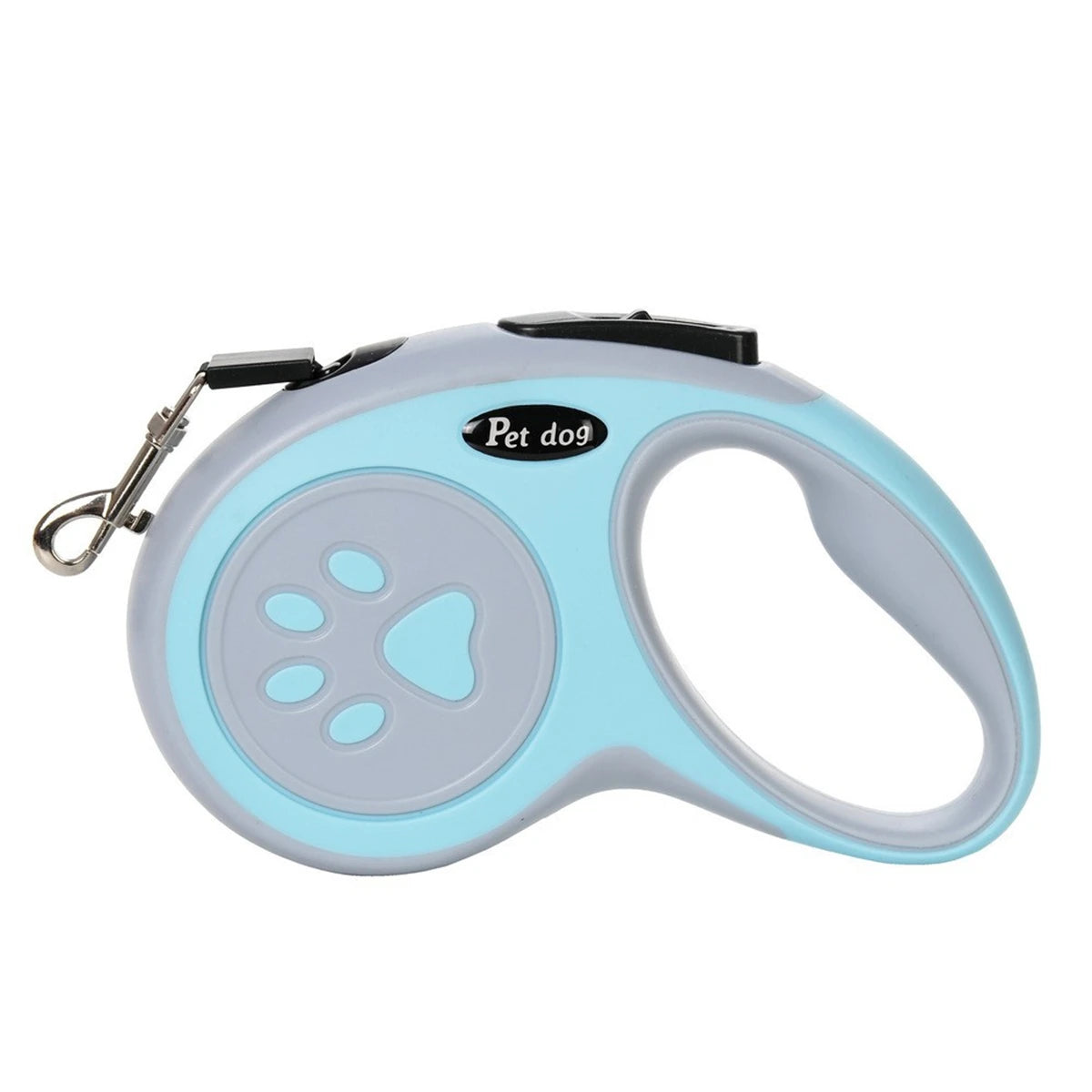 Strong Retractable Nylon Paw‑Style Dog Leash