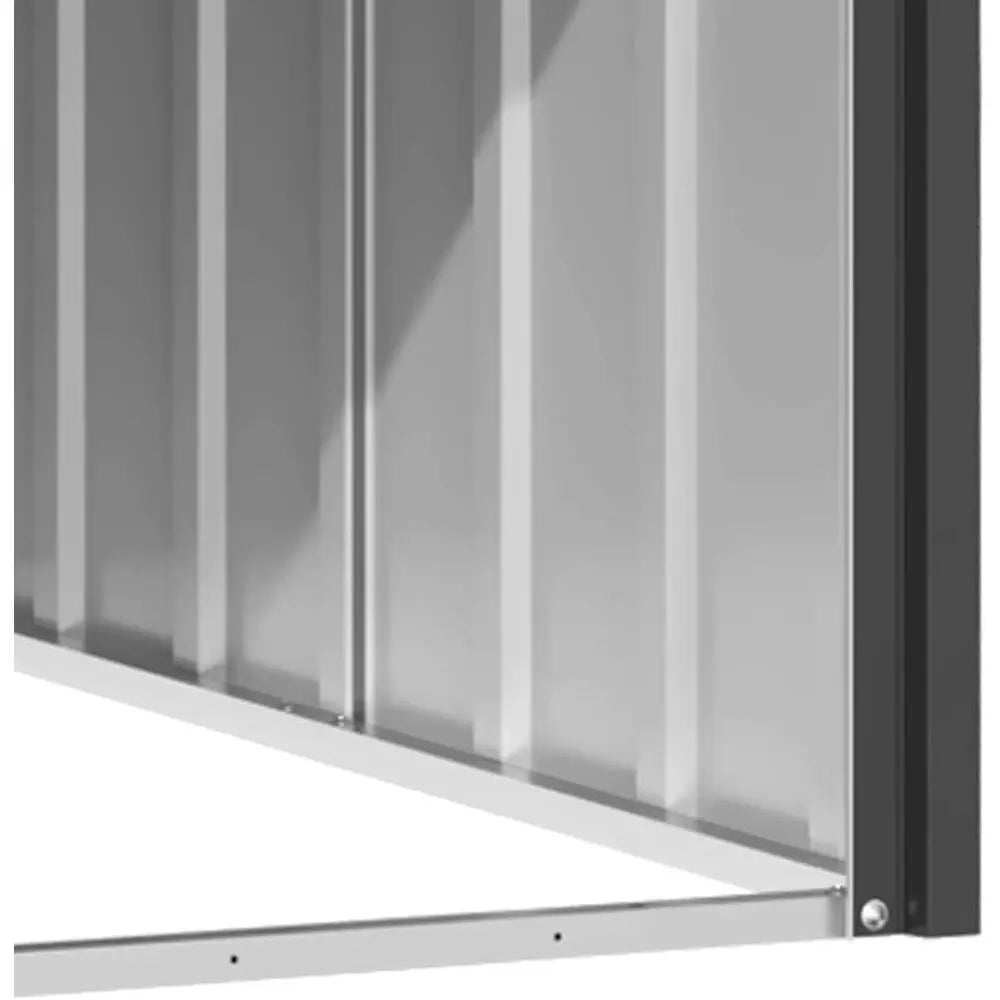 Outdoor Pet Kennel with Weather Proof Roof, Durable Outdoor Puppy Shelter Kennel or Pet, Anthracite Galvanized Steel