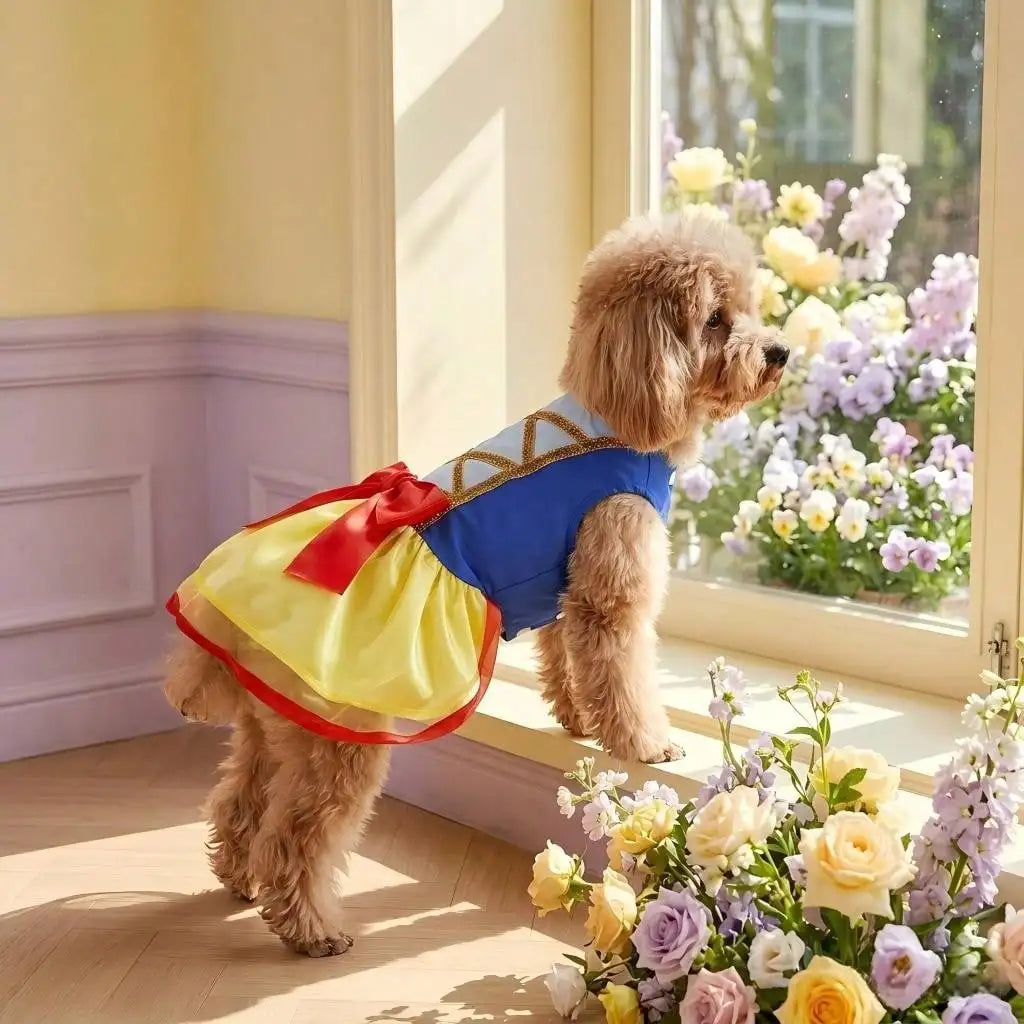 Snow Dog Costume - Christmas Princess Puppy Dress