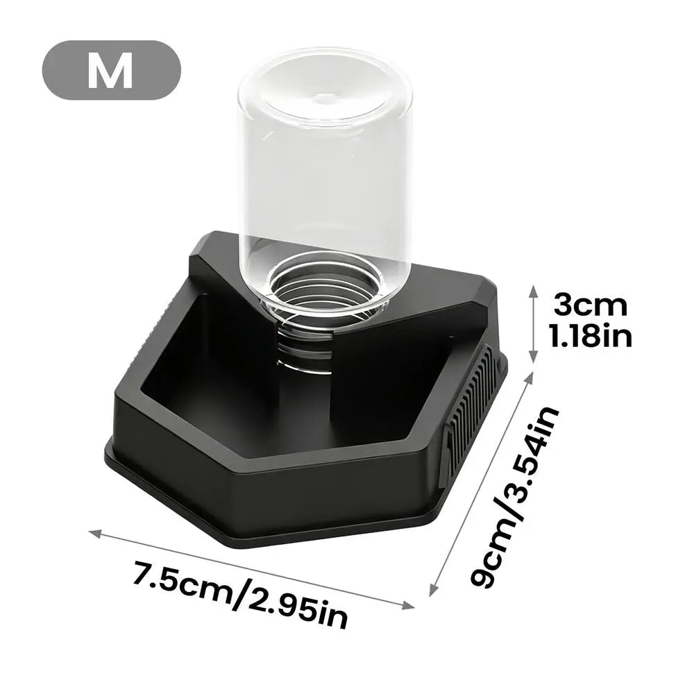 Reptile Water Bowl Anti-slip Water Feeder - Stable Plastic Automatic Water Dispenser