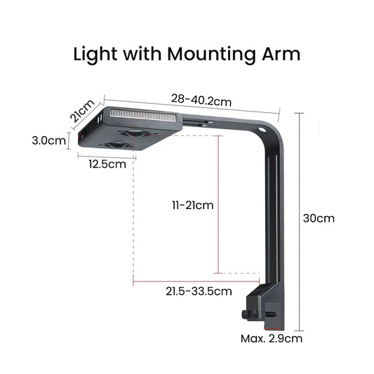 140W Full Spectrum Reef LED Light  - WiFi APP Control High Dimmable Programmable Sunrise -  Sunset Coral Light for SPS LPS Reef Tank Saltwater Marine Aquarium