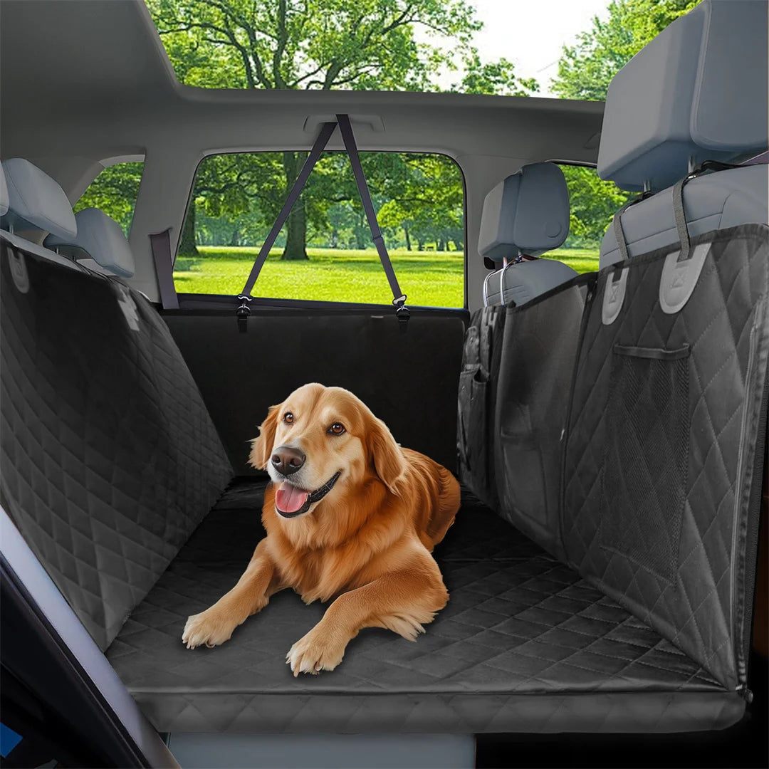 Waterproof Dog Car Seat Cover for Pet Travel - Scratch-Proof