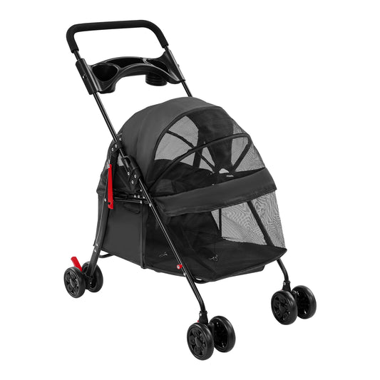 Wheelcart - Foldable Pet Stroller Travel Cart - 69*49*97cm Lightweight for Small pets