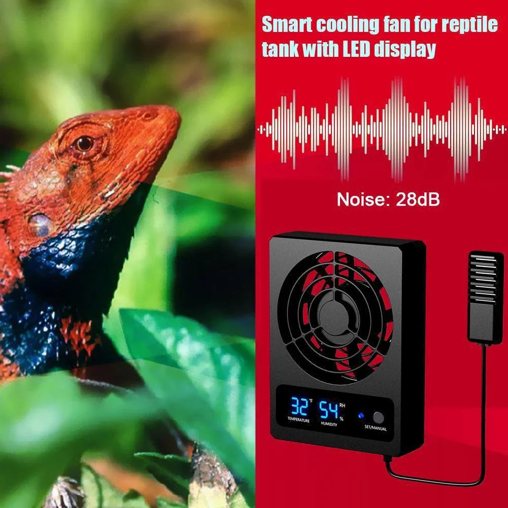 1pc Ventilation Fan For Reptile Enclosure Dehumidifier For Rainforest-Terrarium