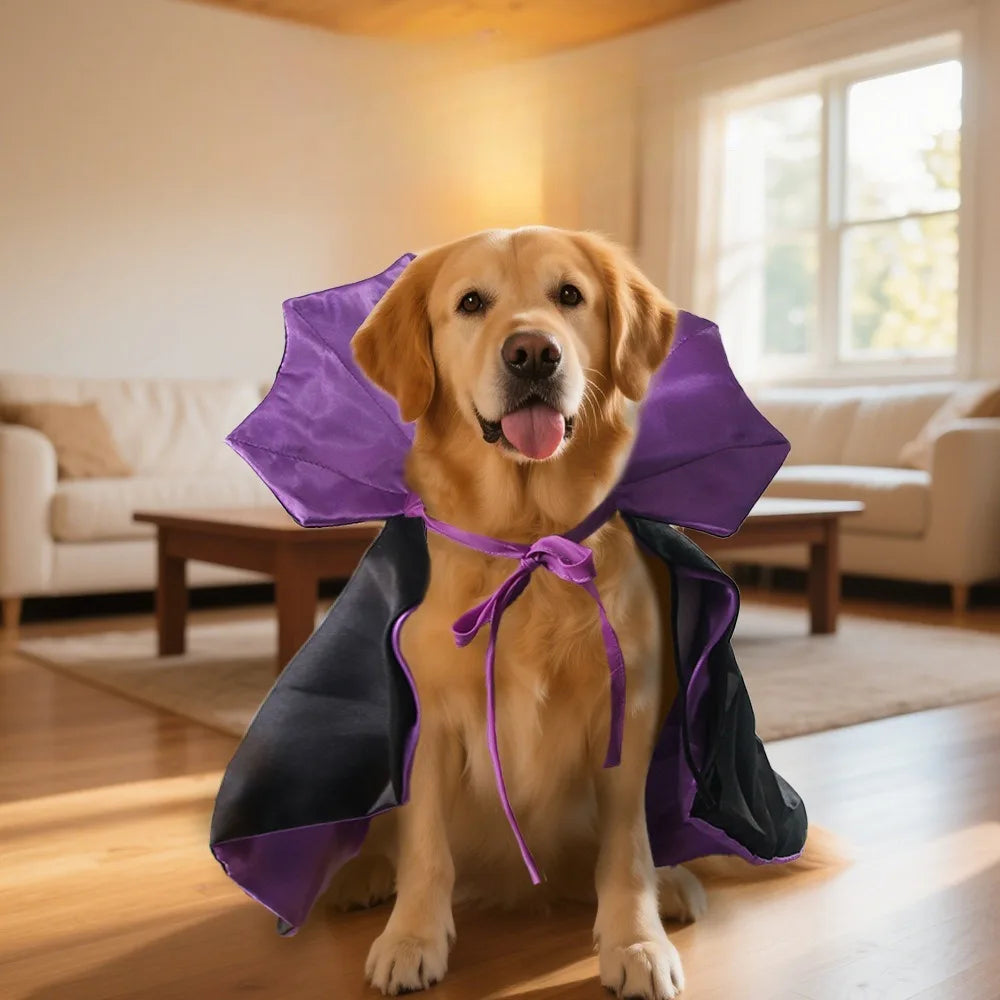 Dog Halloween Costumes Robe Pet Baron Cloak