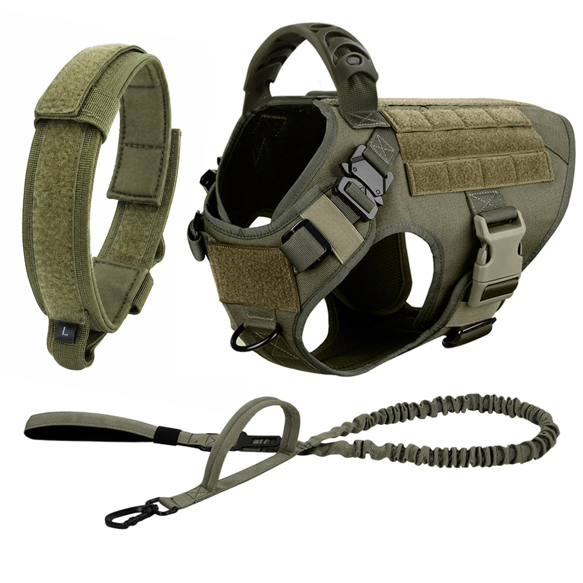 Large Dog Harness And Leash Set And Collar For Medium/ Large Dogs