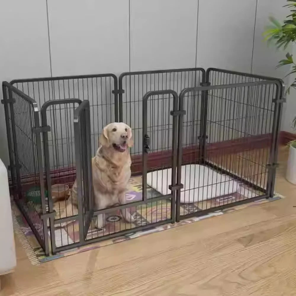 Heavy Duty Cage - 6 Panel Fence - Playpen Foldable Kennel