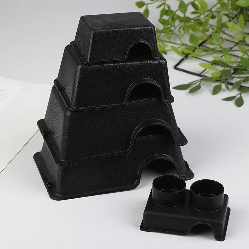 NEW Reptile and Small Animal Hideaway Enclosure - Black Ventilation Hiding Cave