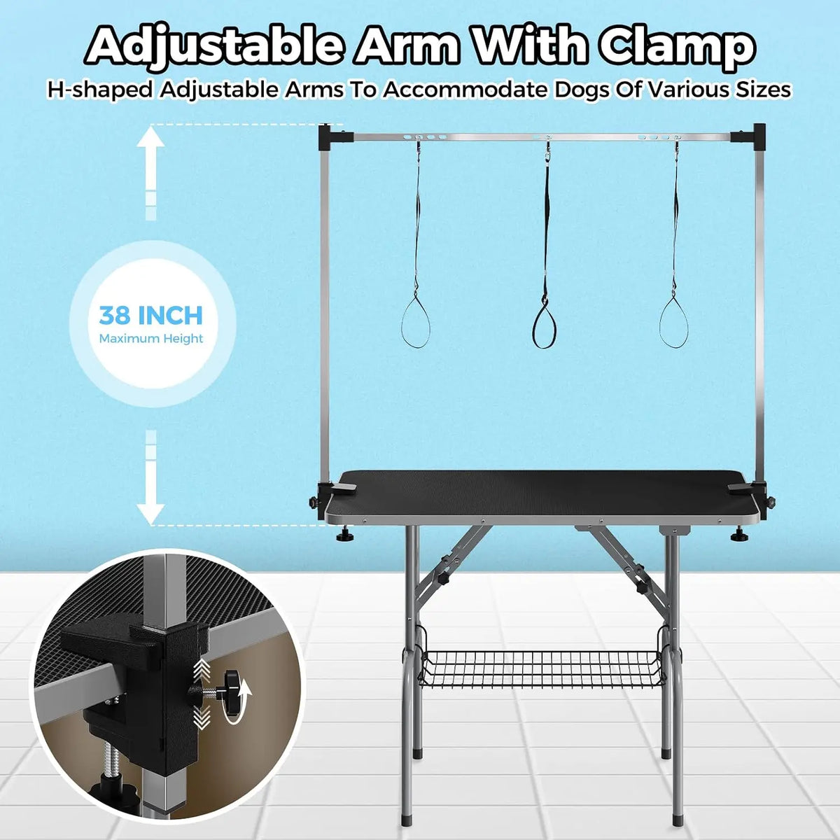 Garvee 42Inch Foldable Dog Grooming Table