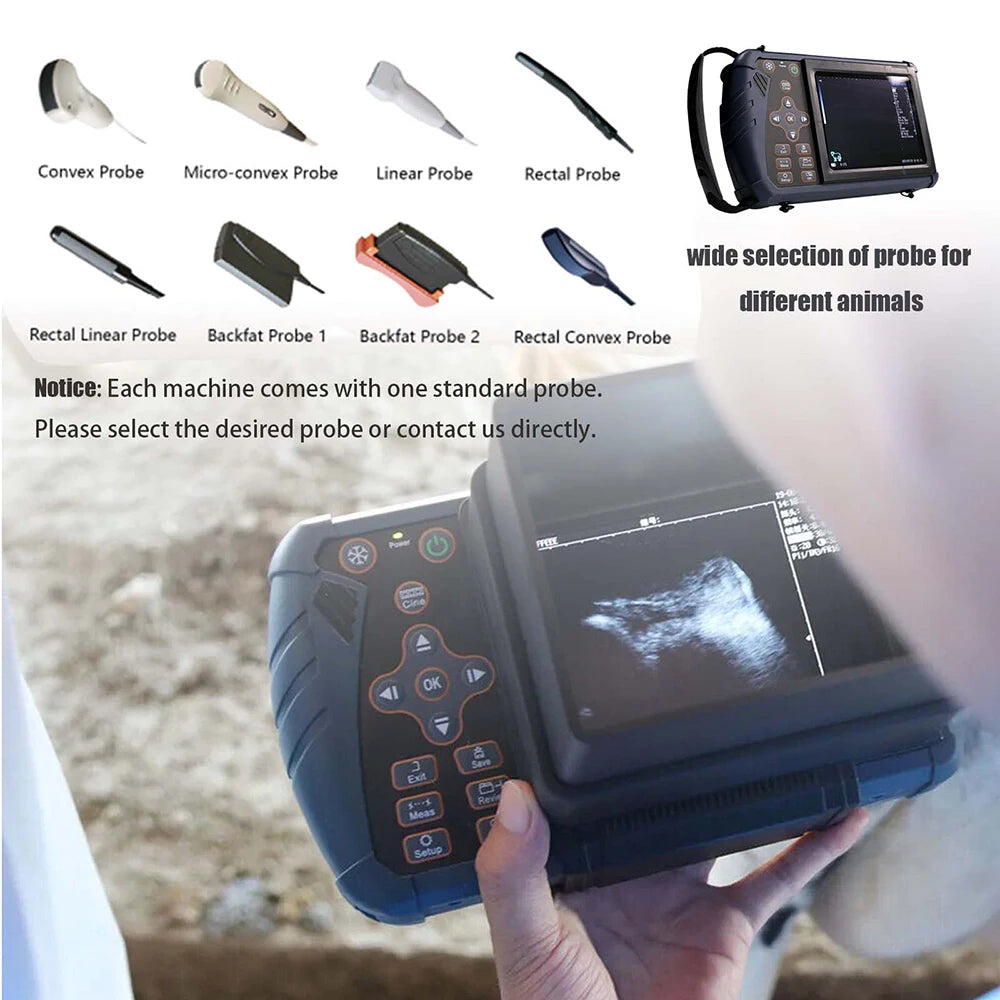 Portable Veterinary Ultrasound Scanner Vet B-Ultra Pregnancy Machine Handheld