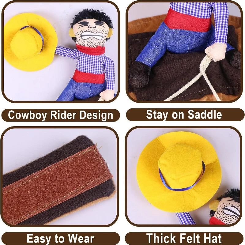 Cowboy Costume Dog Cowboy Rider Halloween Costume