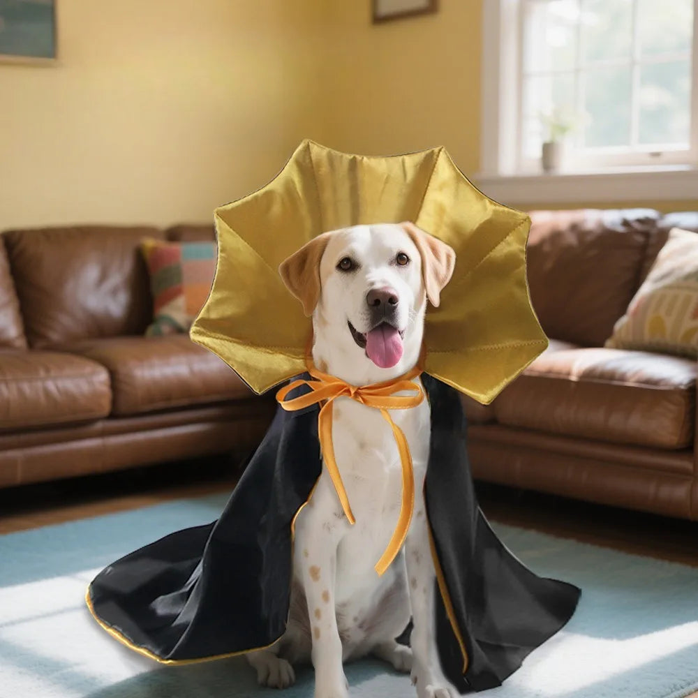 Dog Halloween Costumes Robe Pet Baron Cloak