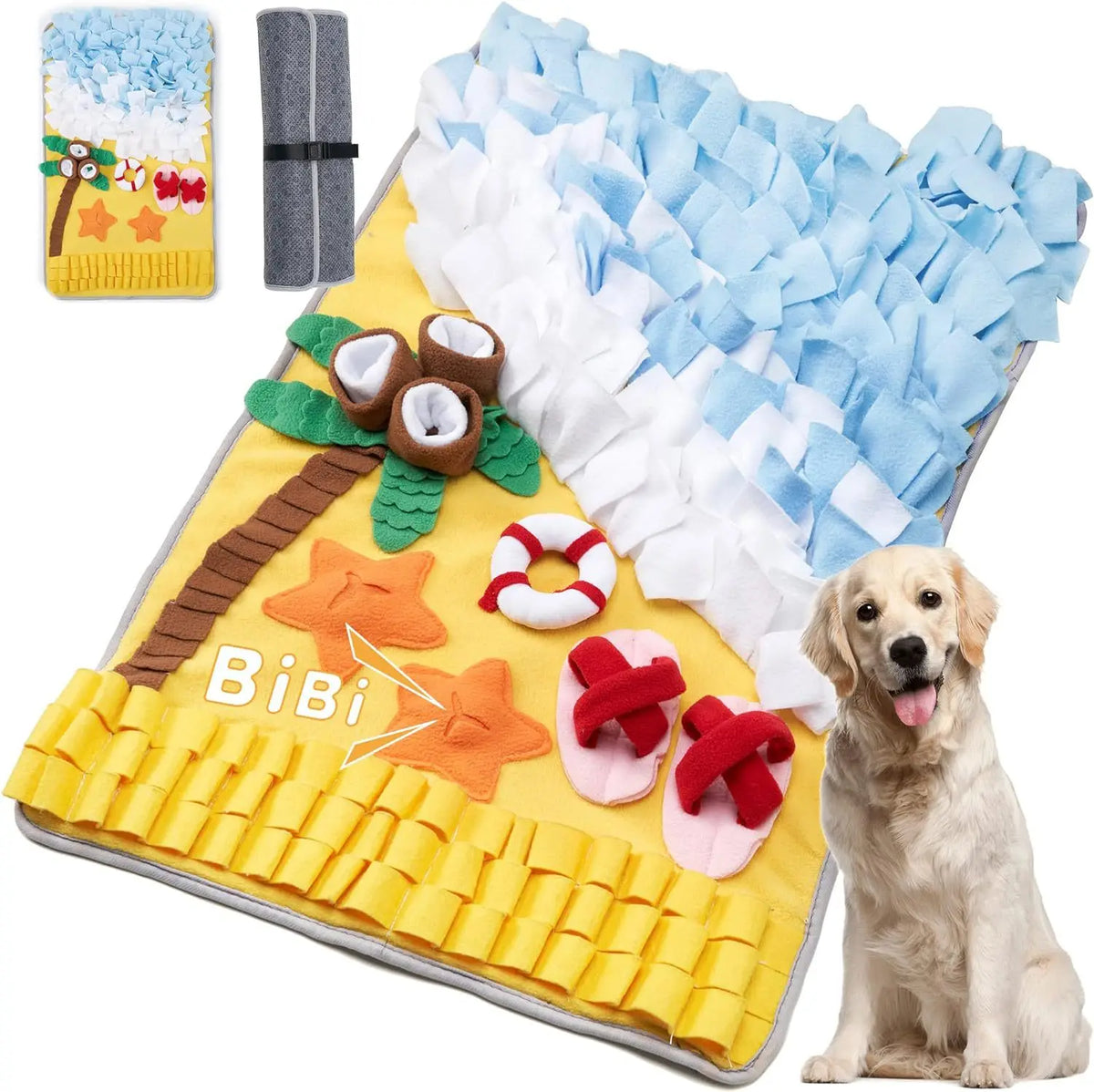 New Pet Sniffing Mat Dog -Training Hidden Food Blanket