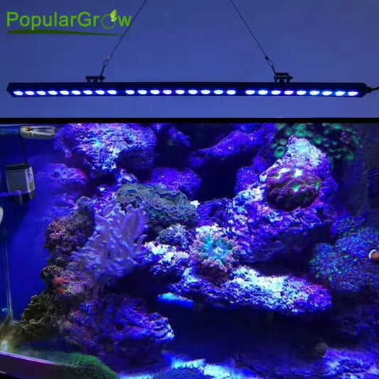 POPULAR GROW Dimmable LED Aquarium Light with Blue Spectrum LEDs 108W LED Strip Light