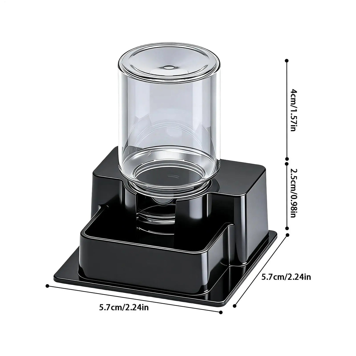 Automatic Gravity Water Dispenser Reptile Feeder Detachable Bowl