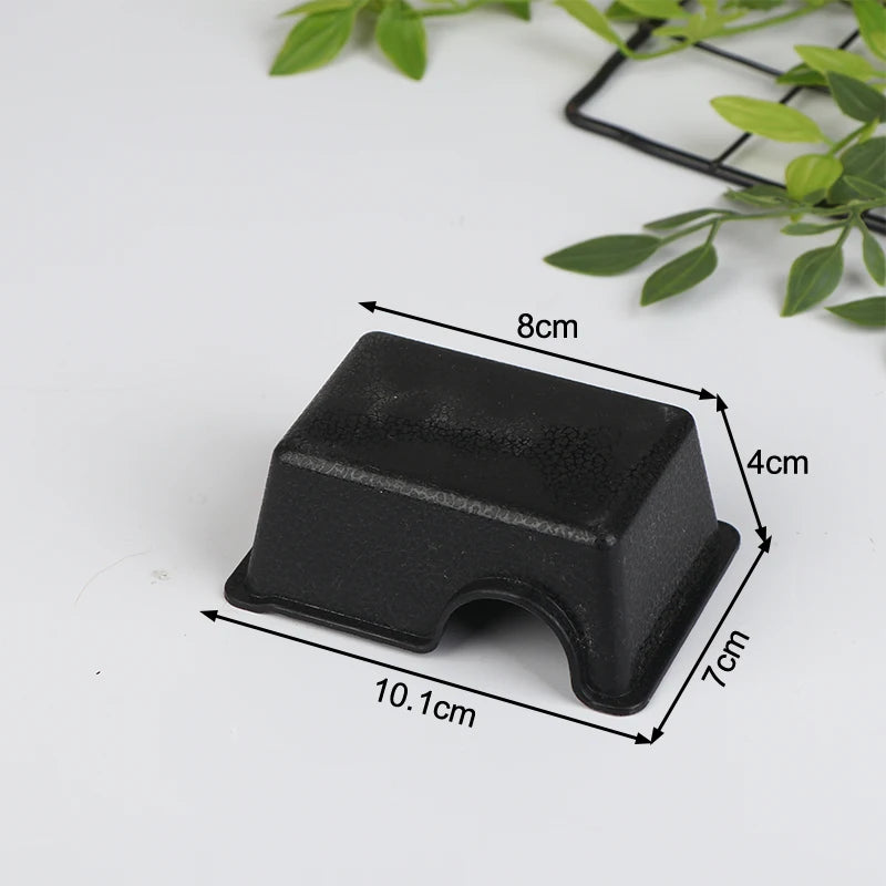 NEW Reptile and Small Animal Hideaway Enclosure - Black Ventilation Hiding Cave
