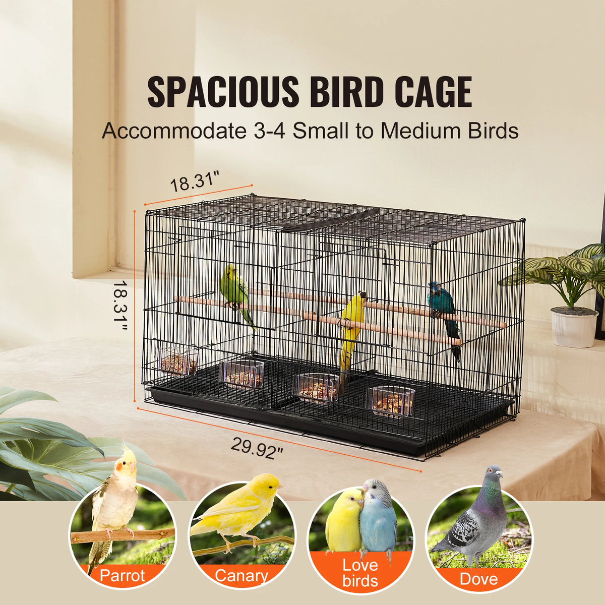 SucceBuy 30In Bird Cage