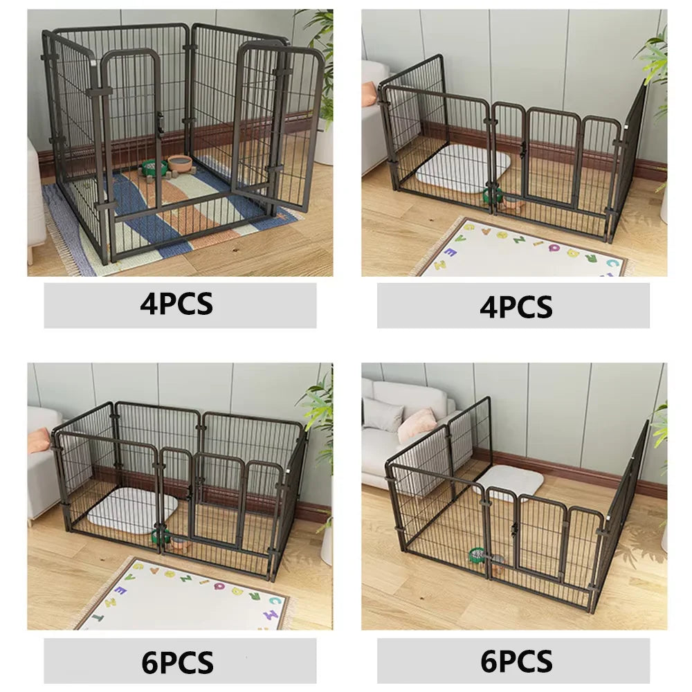 Heavy Duty Cage - 6 Panel Fence - Playpen Foldable Kennel
