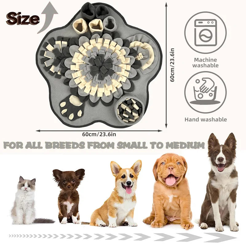 New Pet Sniffing Mat Dog -Training Hidden Food Blanket